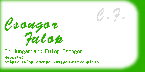 csongor fulop business card